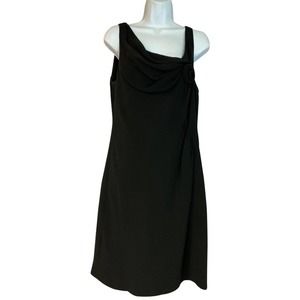 ARMANI COLLEZIONI BLACK SILK DRESS 10